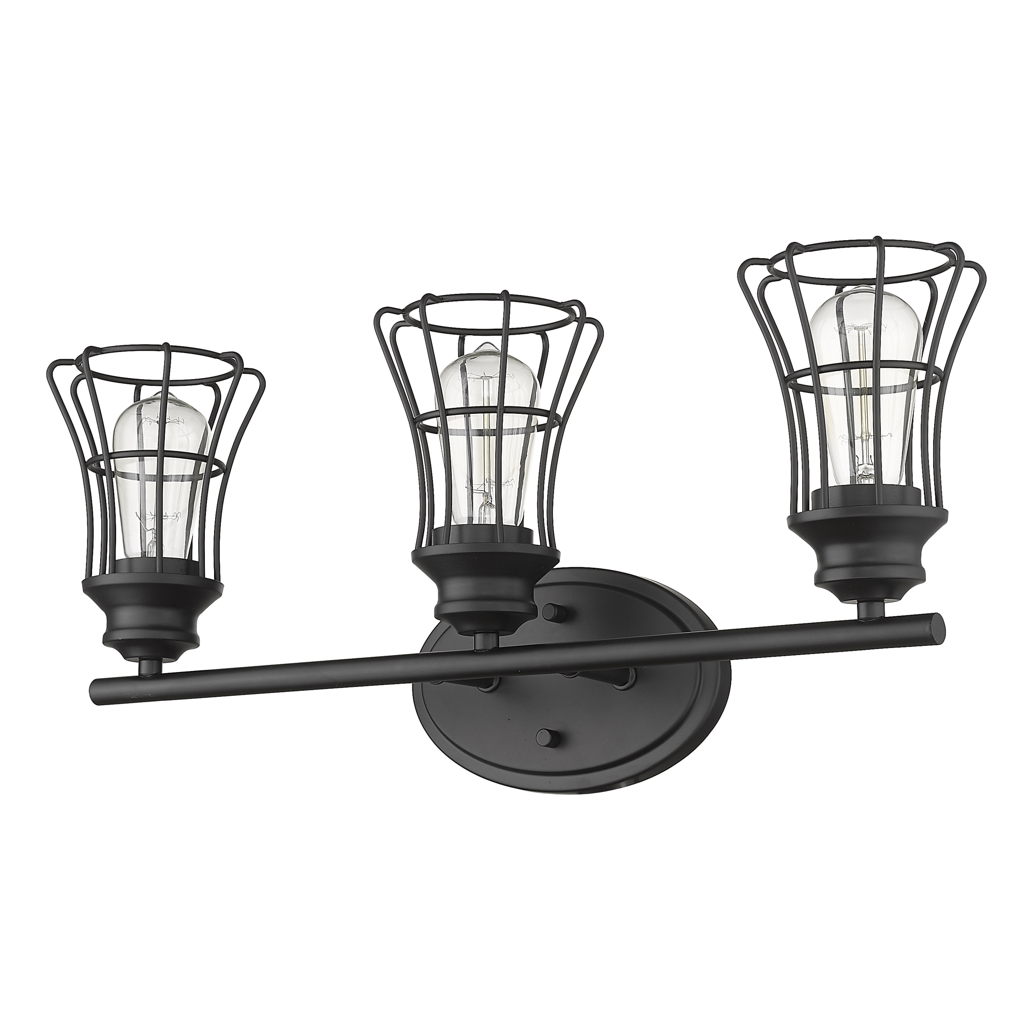 Acclaim Lighting-IN41282BK-Piers 3-Light Vanity in Soft Style - 15.75 Inches Wide by 9.25 Inches High   Matte Black Finish