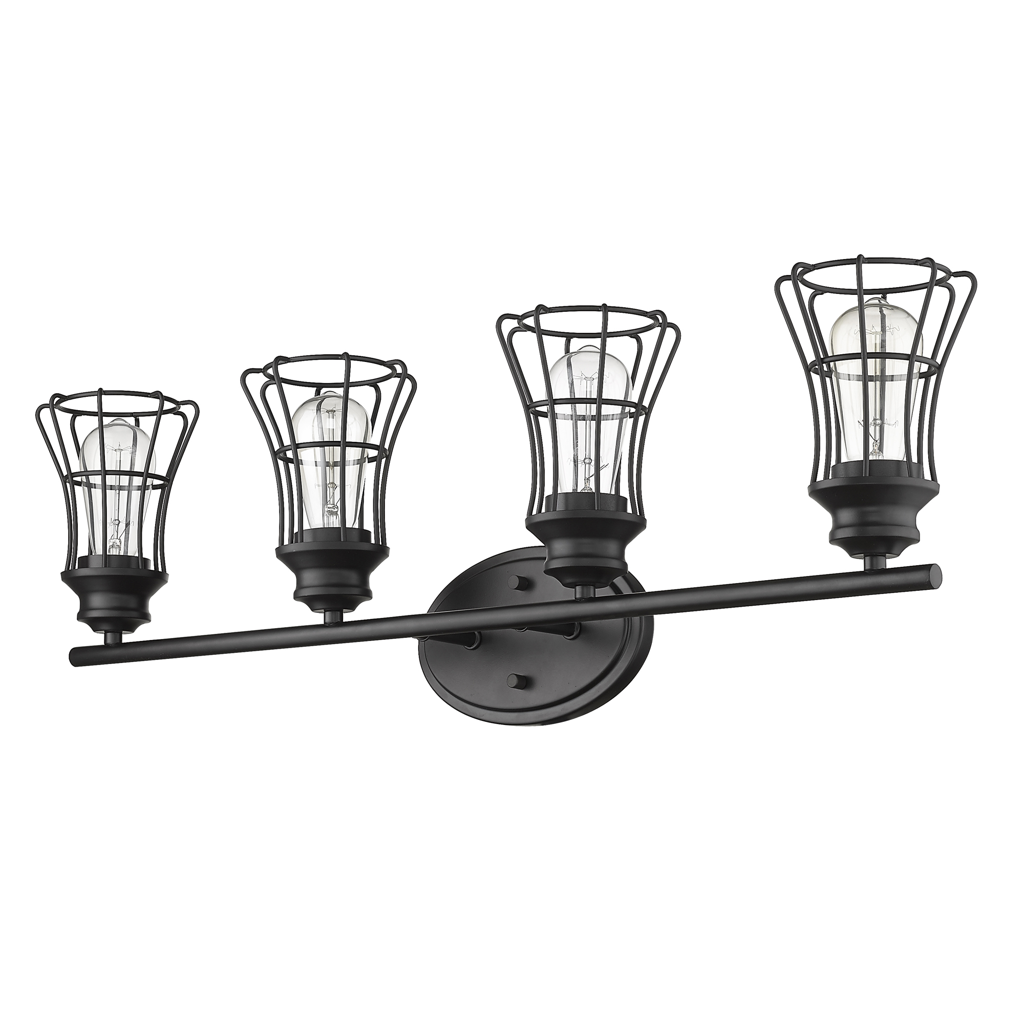 Acclaim Lighting-IN41283BK-Piers 5-Light Vanity in Soft Style - 15.75 Inches Wide by 9.25 Inches High   Matte Black Finish