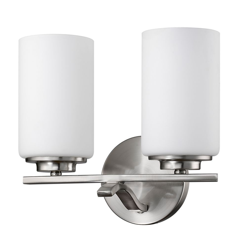 Acclaim Lighting-IN41336SN-Poydras - Two Light Bath Vanity - 10.75 Inches Wide by 9.75 Inches High Satin Nickel  Satin Nickel Finish with Opal White Glass