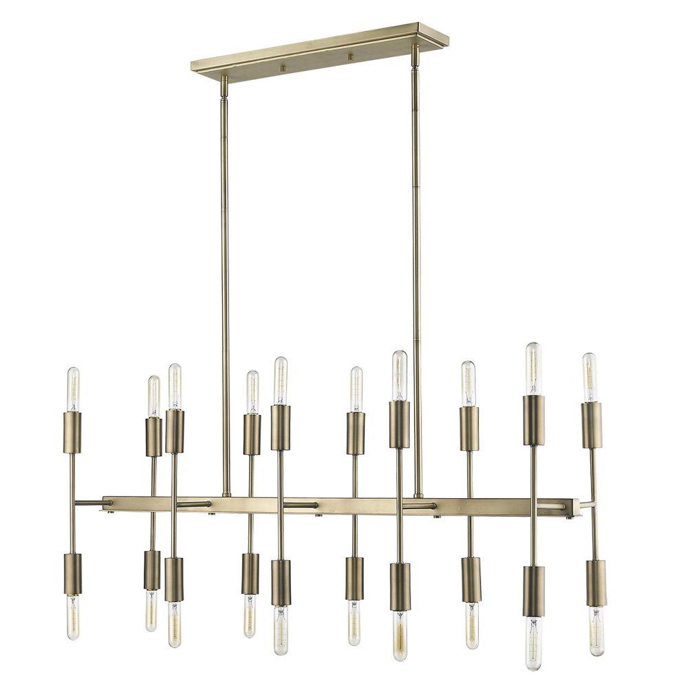 Acclaim Lighting - TP20017AB - Perret 20-Light Island Pendant in  Mid-century Style - 13 Inches Wide by 15.75 Inches High