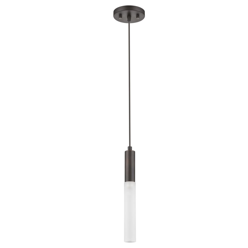 Acclaim Lighting-TP3901-1-Cavelleto - One Light Pendant - 11 Inches Wide by 1.25 Inches High   Antique Bronze Finish with Satin Opal Glass