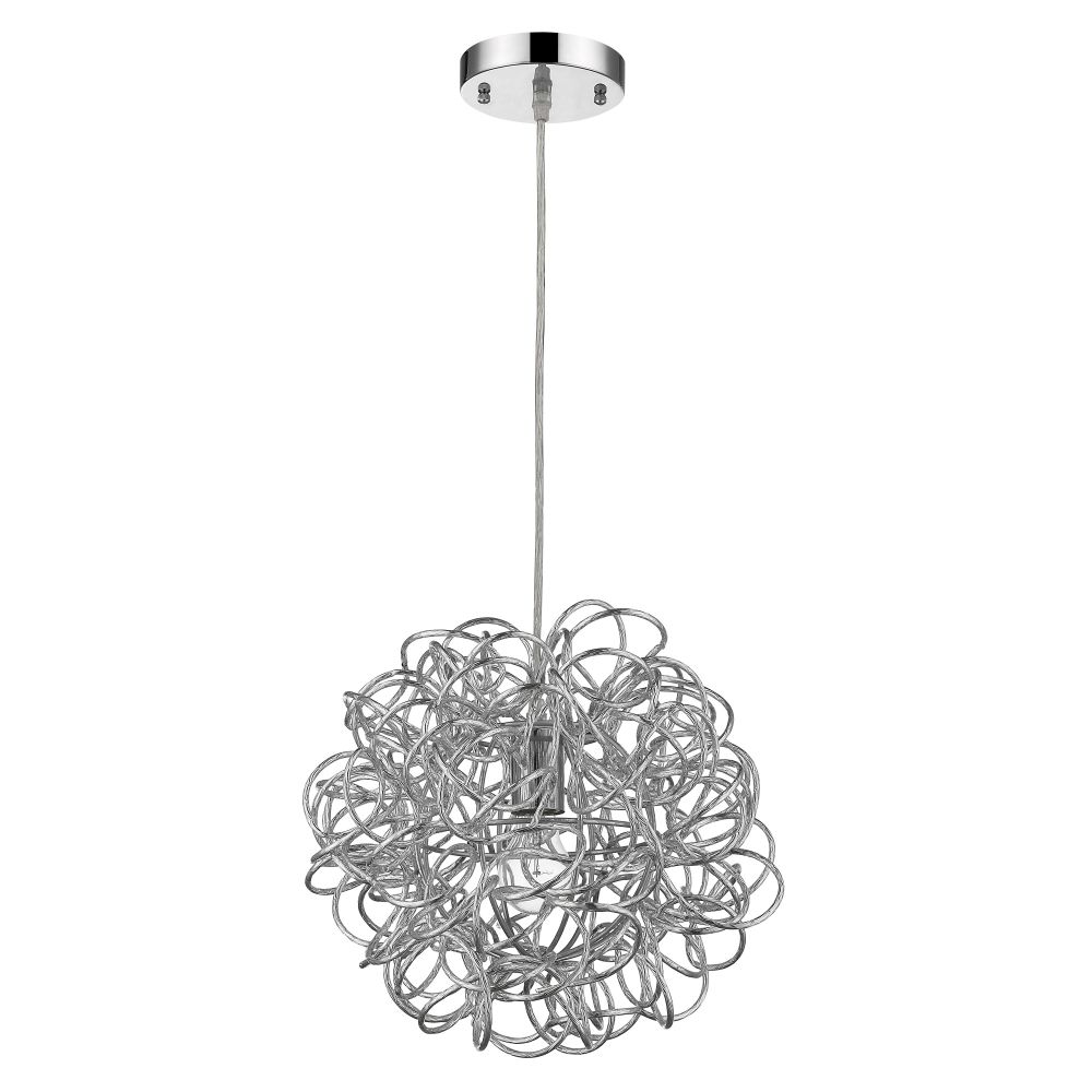 Acclaim Lighting-TP6825-Mingle - One Light Small Pendant - 10 Inches Wide by 14 Inches High   Aluminum Finish