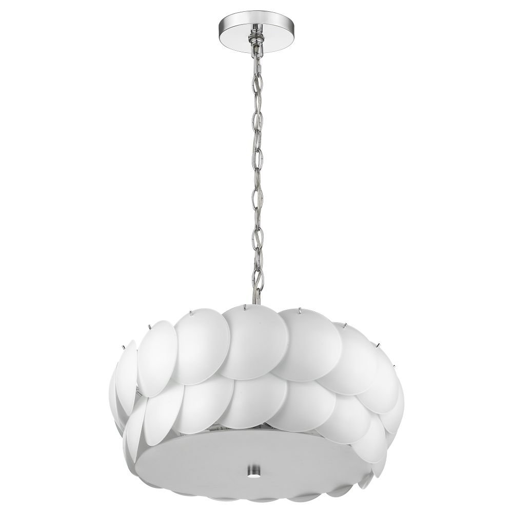 Acclaim Lighting-TP6945-12-Selene - Twelve Light Pendant - 10 Inches Wide by 23 Inches High   Polished Chrome Finish with Opal Glass