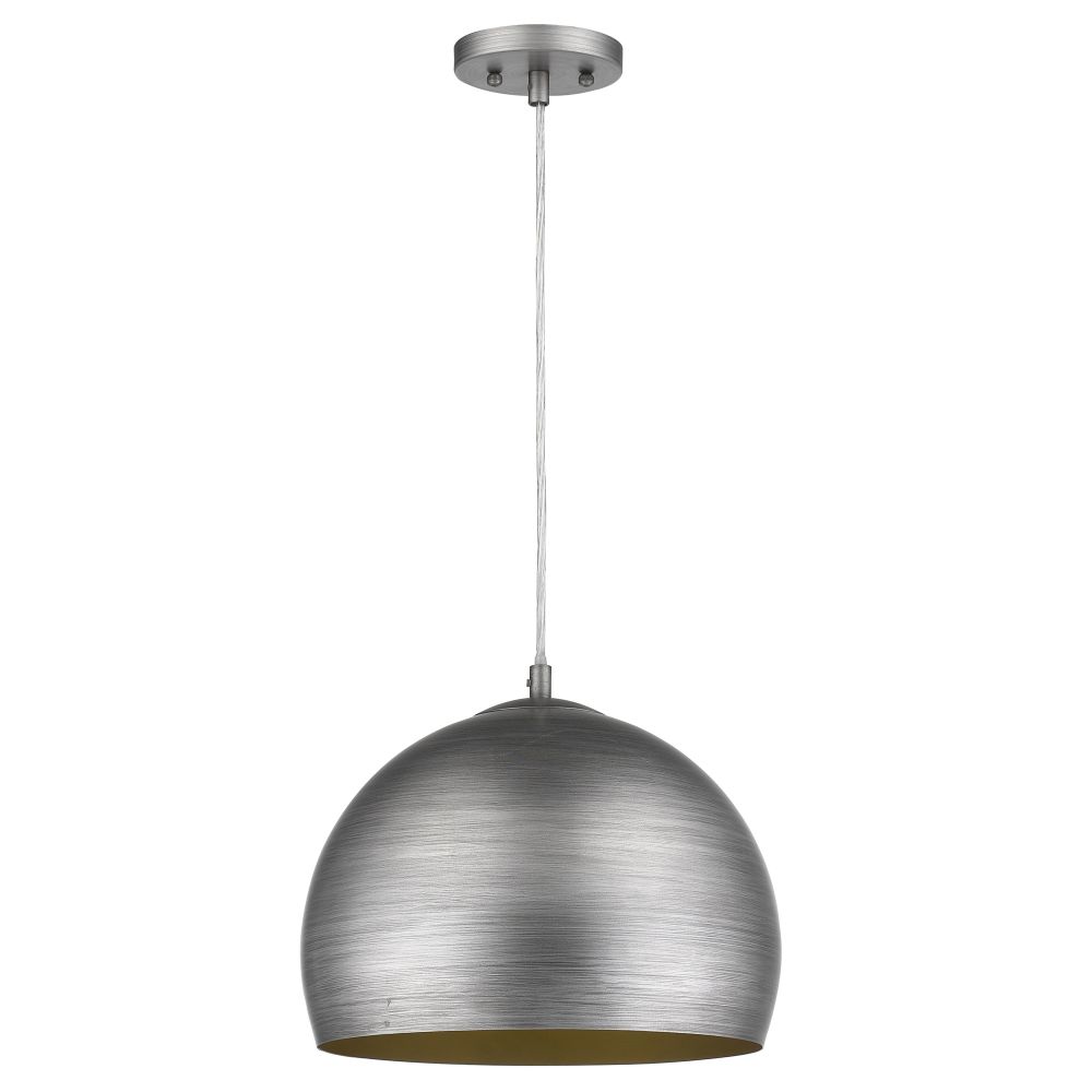 Acclaim Lighting-TP7267-66-Lattitude - One Light Pendant - 13 Inches Wide by 13 Inches High   Weathered Pewter Finish
