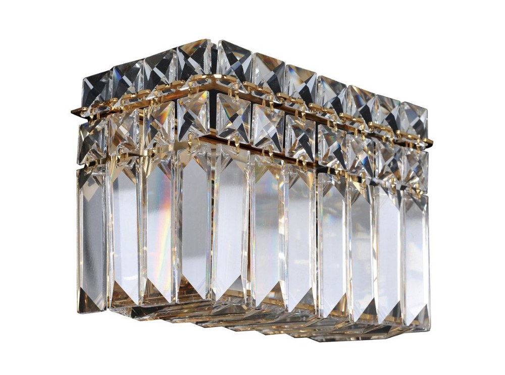 Allegri Lighting-026223-018-FR001-Vanita - Two Light Wall Bracket   18K Gold Finish with Firenze Clear Crystal