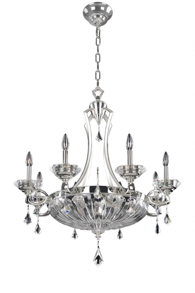 Allegri Lighting-028555-017-FR001-Orecchini - Twelve Light Chandelier   Two Tone Silver Finish with Firenze Clear Crystal