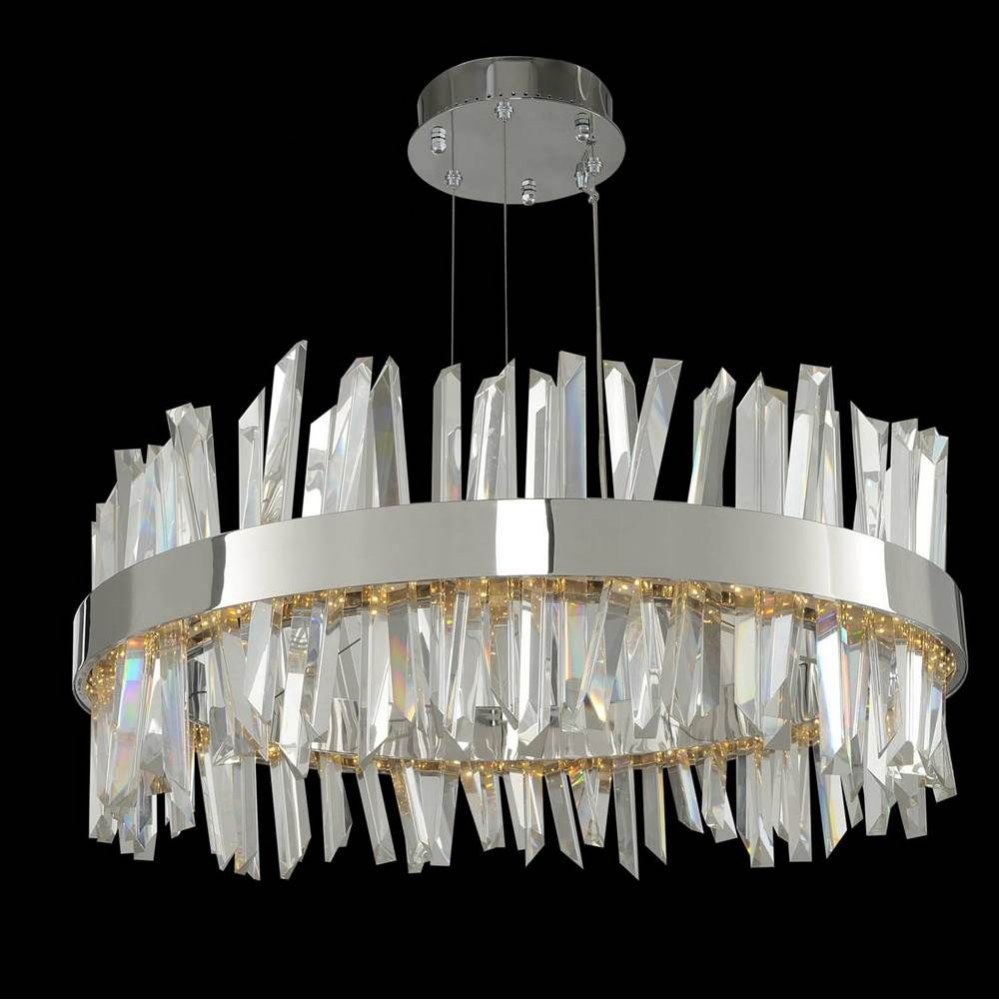 Allegri Lighting-030254-010-Glacier - 25 Inch LED Round Pendant   Glacier - 25 Inch LED Round Pendant