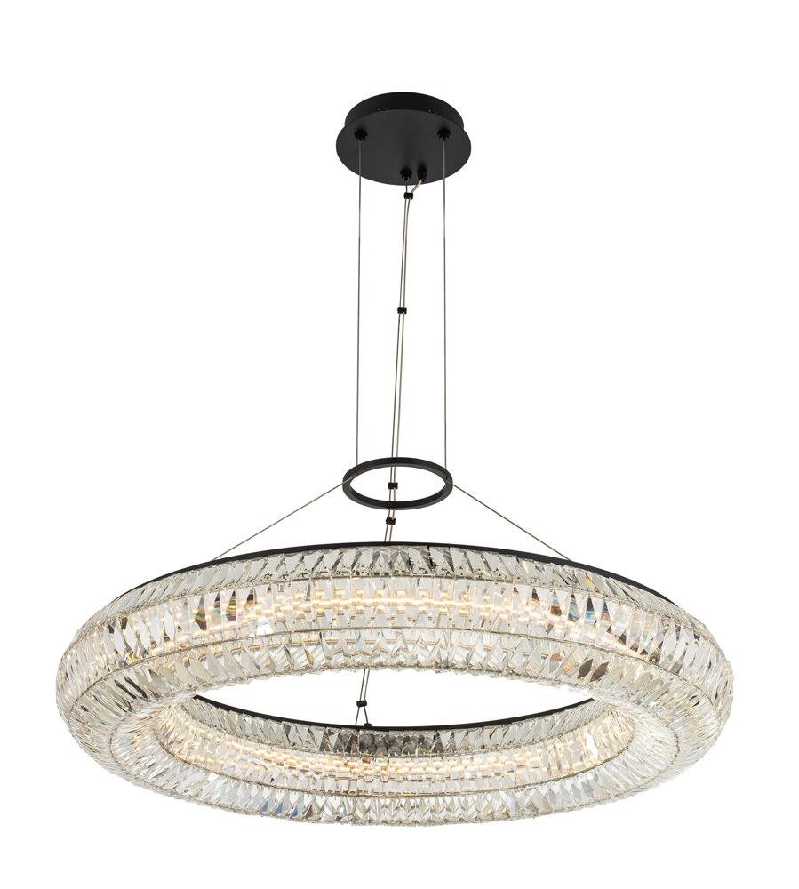 Allegri Lighting-037156-052-FR001-Tamburo - 34 Inch 97W LED Pendant   Tamburo - 34 Inch 97W LED Pendant