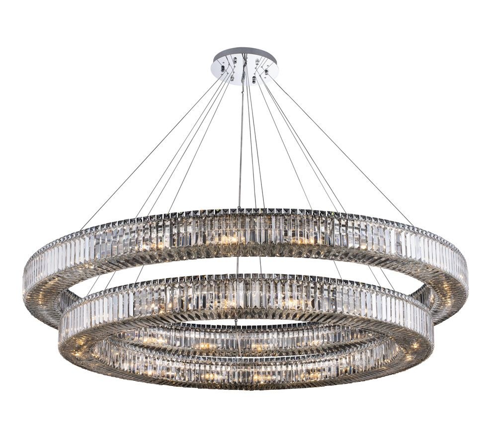 Allegri Lighting-11721-010-FR001-Rondelle - 38 Light 2 Tier Pendant   Rondelle - 38 Light 2 Tier Pendant