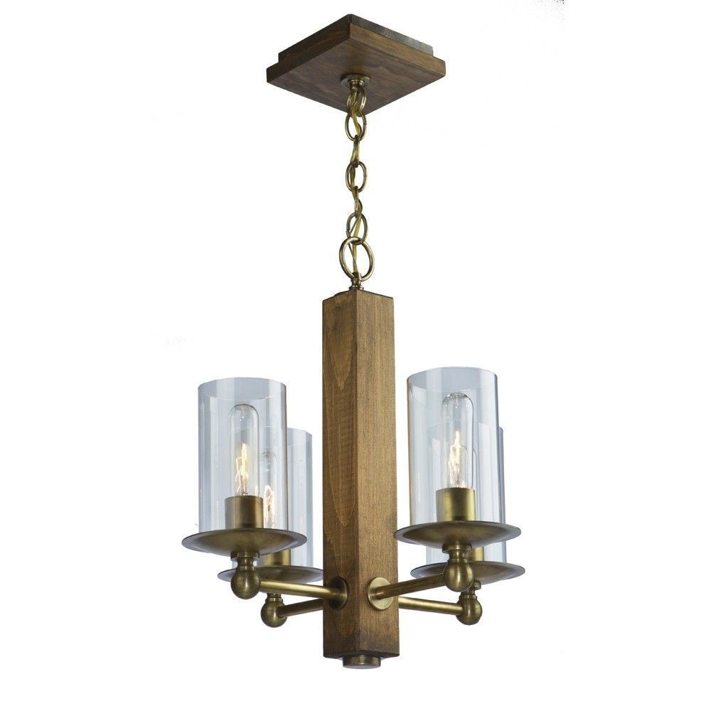 Artcraft Lighting-AC10144BB-Legno Rustico-4 Light Chandelier in Traditional Style-16 Inches Wide by 18 Inches High   Burnished Brass Finish