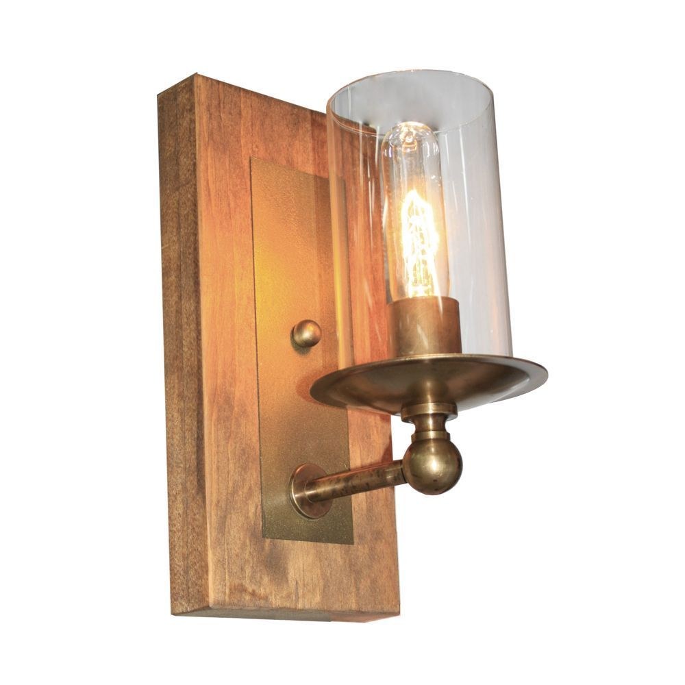 Artcraft Lighting-AC10147BB-Legno Rustico-1 Light Wall Mount in Traditional Style-5.5 Inches Wide by 12 Inches High   Burnished Brass Finish