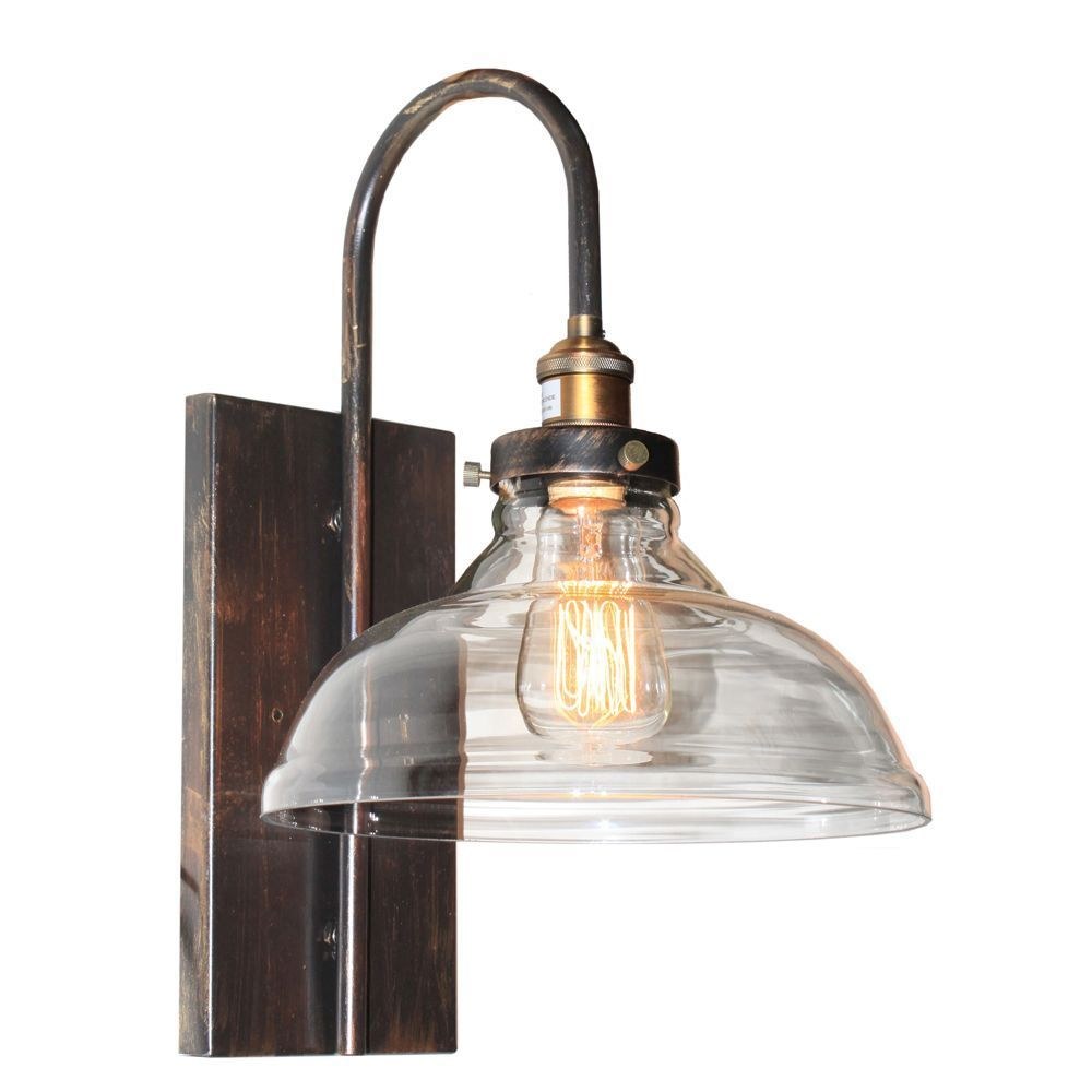Artcraft Lighting-AC10174-Greenwich - 1 Light Wall Mount   Copper Finish with Clear Glass
