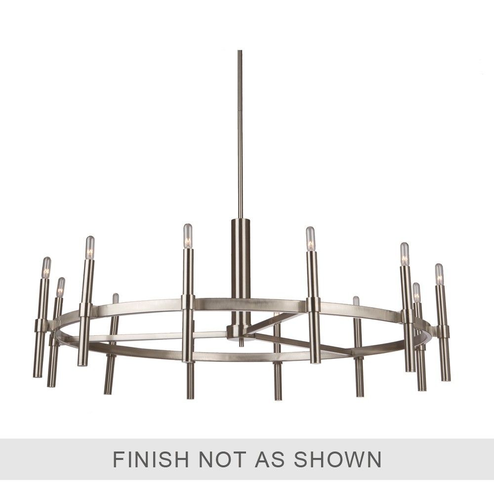 Artcraft Lighting-AC10660OB-Encore - 12 Light Chandelier Oil Rubbed Bronze  Polished Nickel Finish