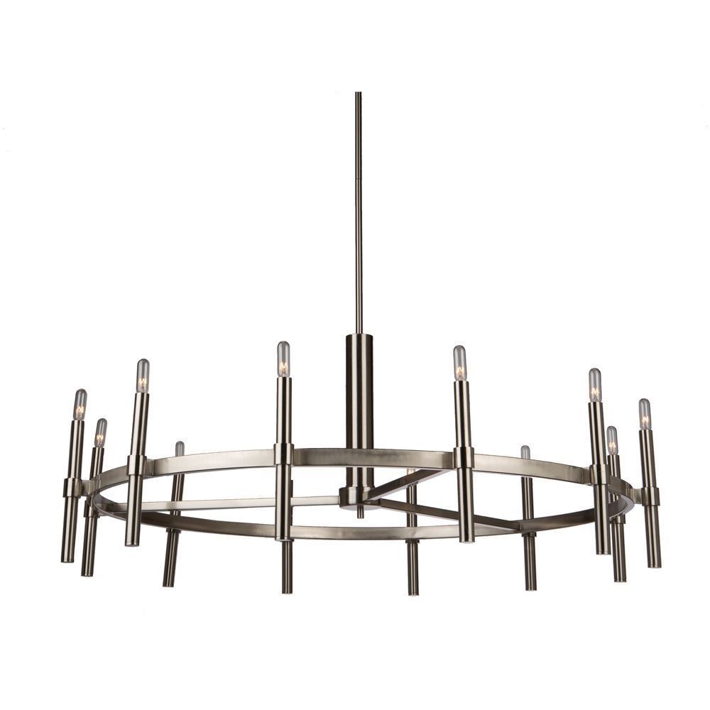 Artcraft Lighting-AC10660PN-Encore - 12 Light Chandelier Polished Nickel  Polished Nickel Finish