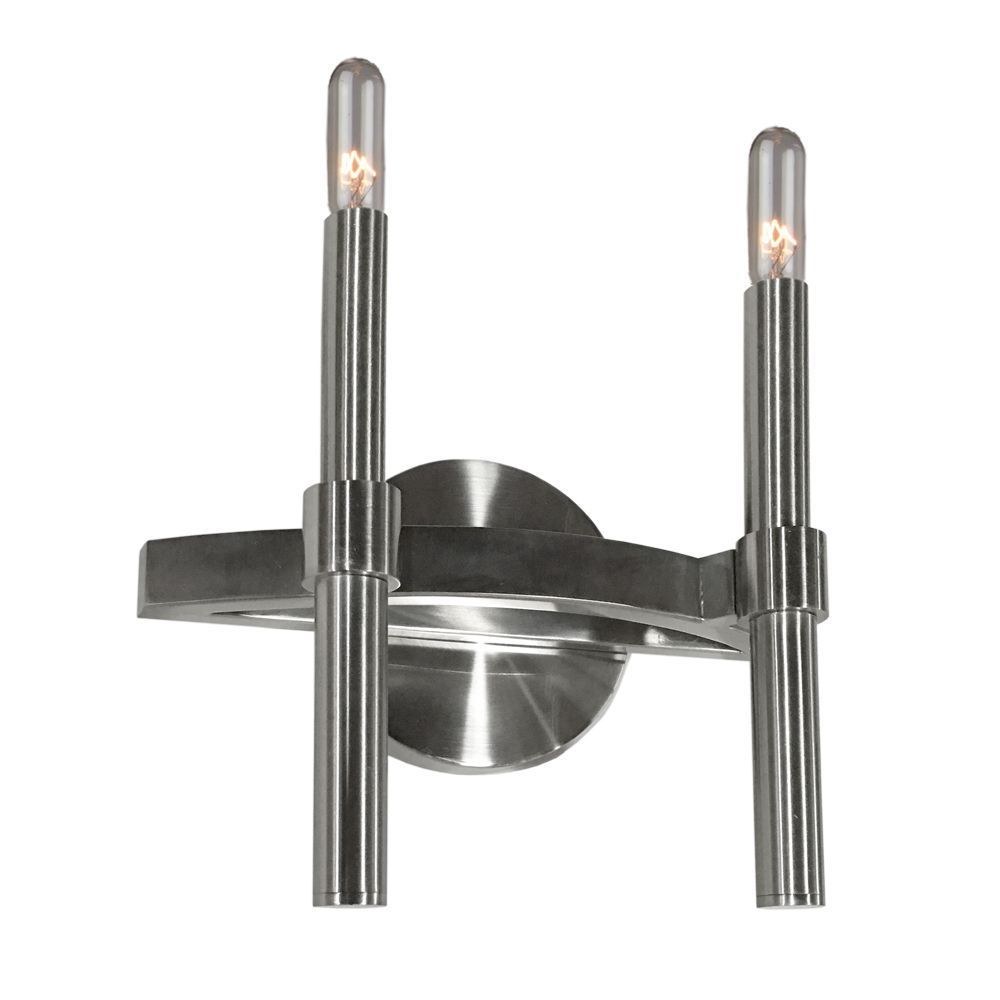 Artcraft Lighting-AC10662PN-Encore-2 Light Wall Mount in Transitional Style-9.75 Inches Wide by 11.5 Inches High Polished Nickel  Polished Nickel Finish