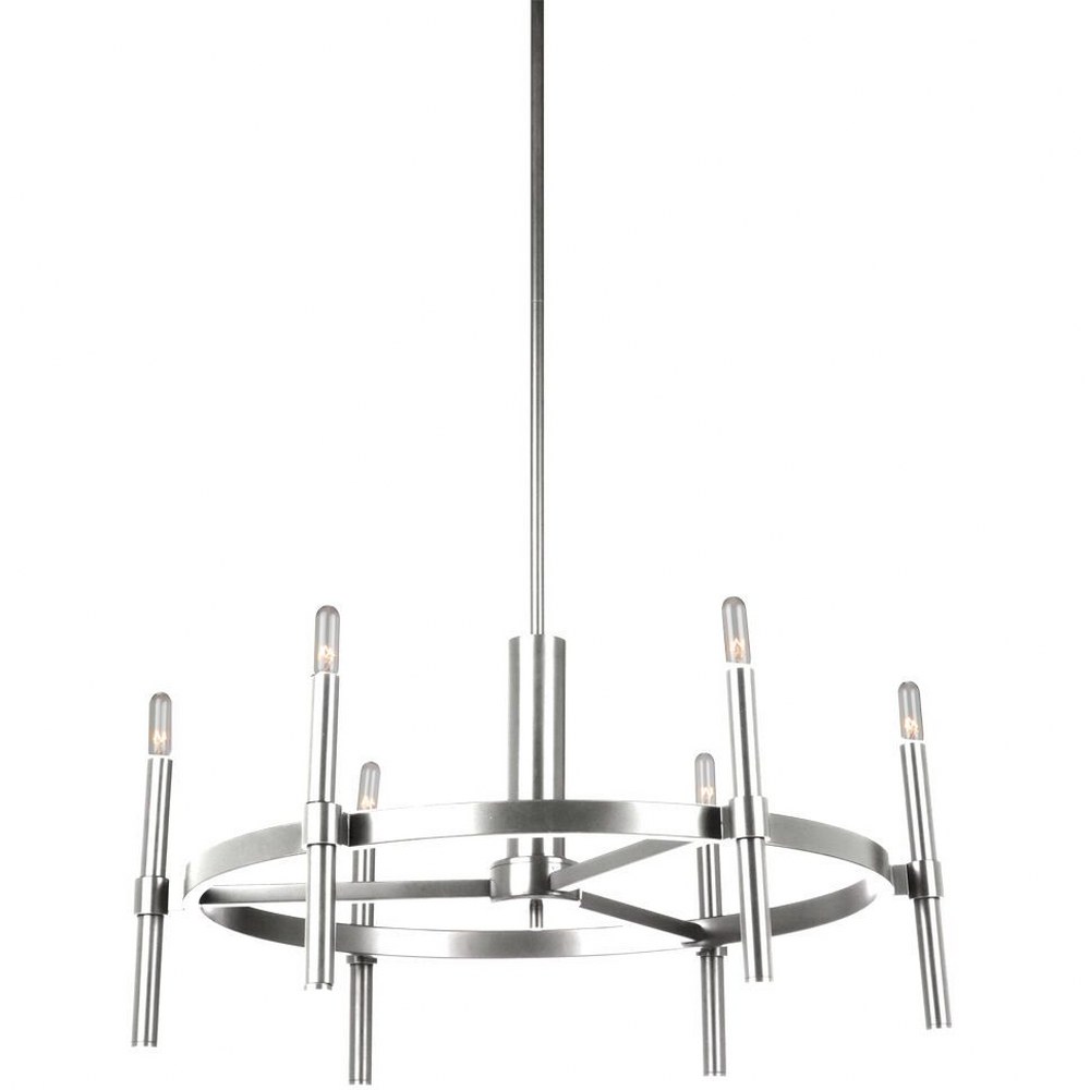 Artcraft Lighting-AC10666PN-Encore - 6 Light Chandelier Polished Nickel  Polished Nickel Finish