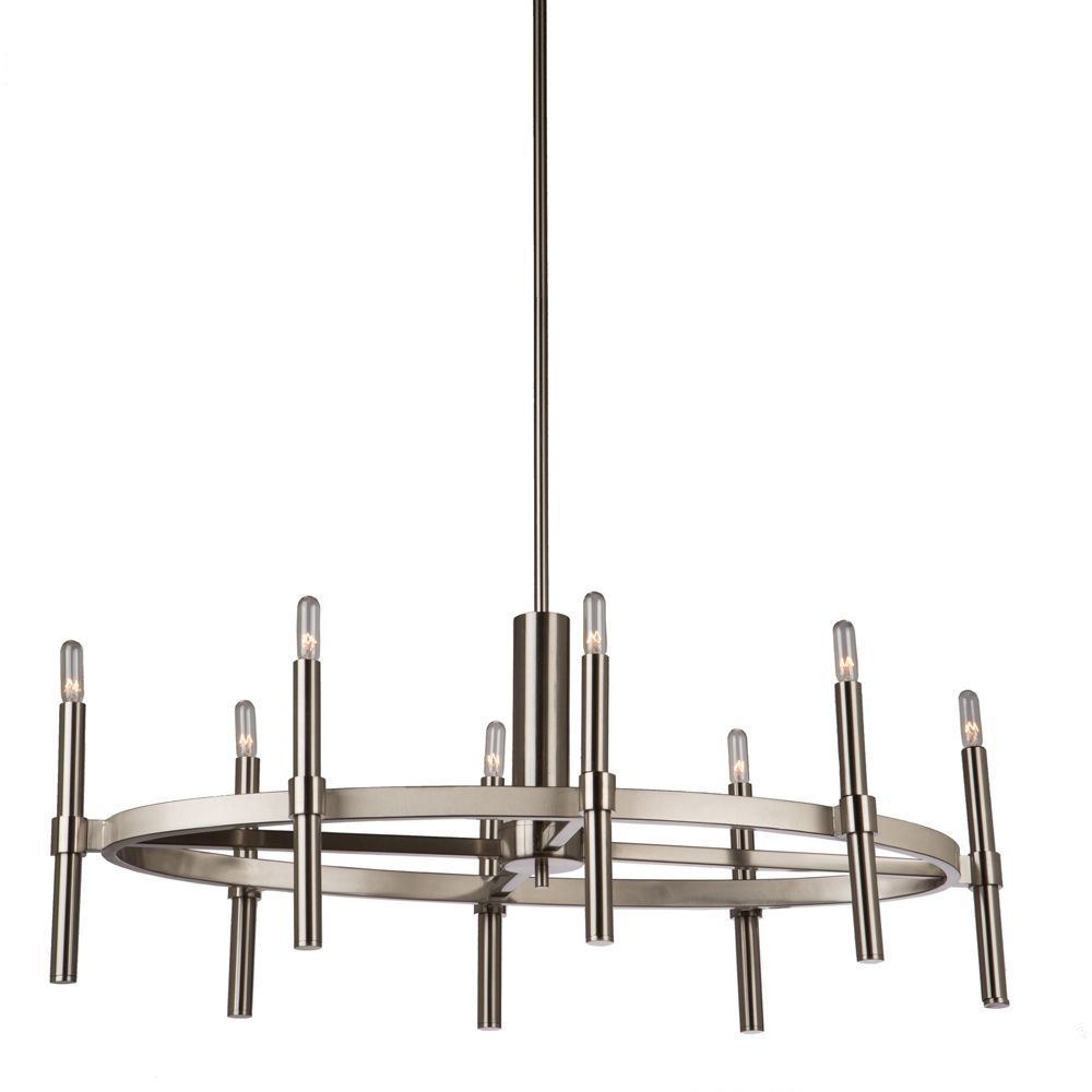 Artcraft Lighting-AC10668OB-Encore - 8 Light Chandelier Oil Rubbed Bronze  Polished Nickel Finish