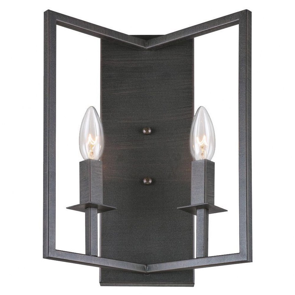 Artcraft Lighting-AC10727OB-Allston-2 Light Wall Mount in Traditional Style-5 Inches Wide by 14 Inches High Oil Rubbed Bronze  Oil Rubbed Bronze Finish