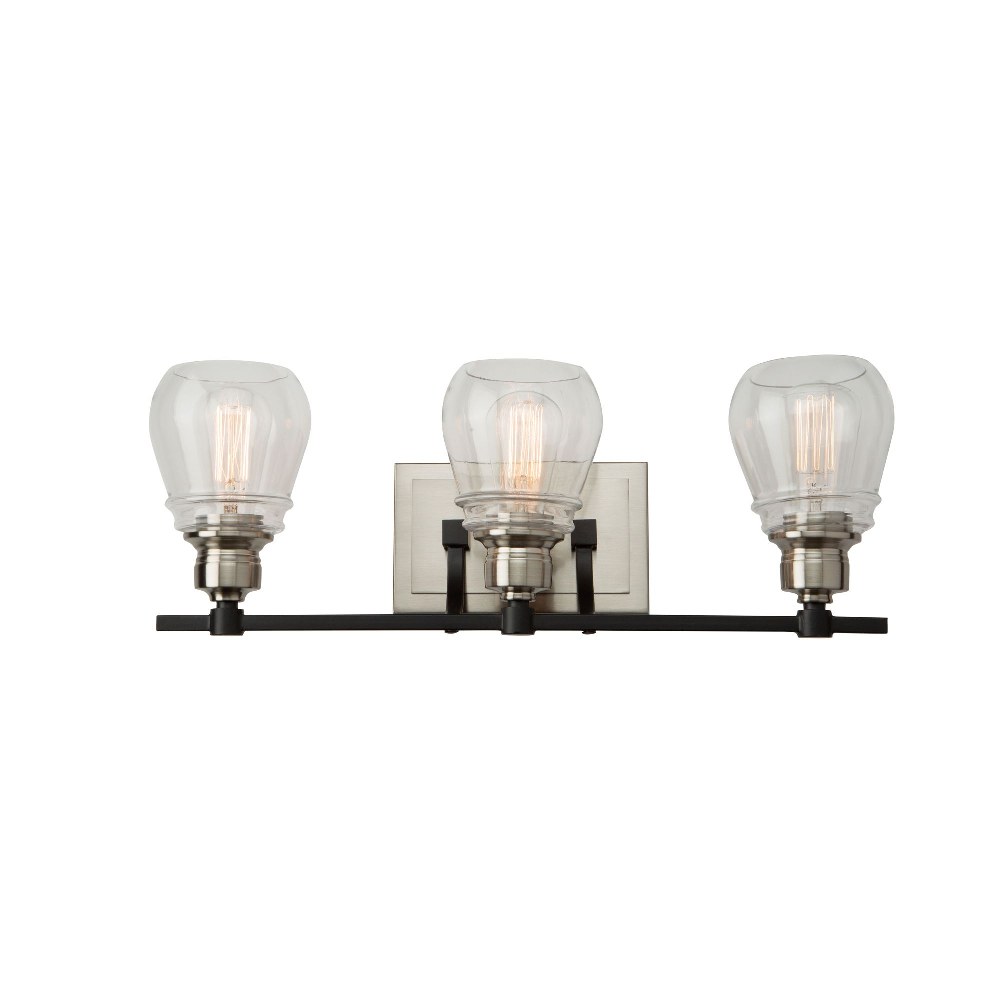 Artcraft Lighting-AC11683NB-Nelson - 3 Light Bath Vanity   Nelson - 3 Light Bath Vanity