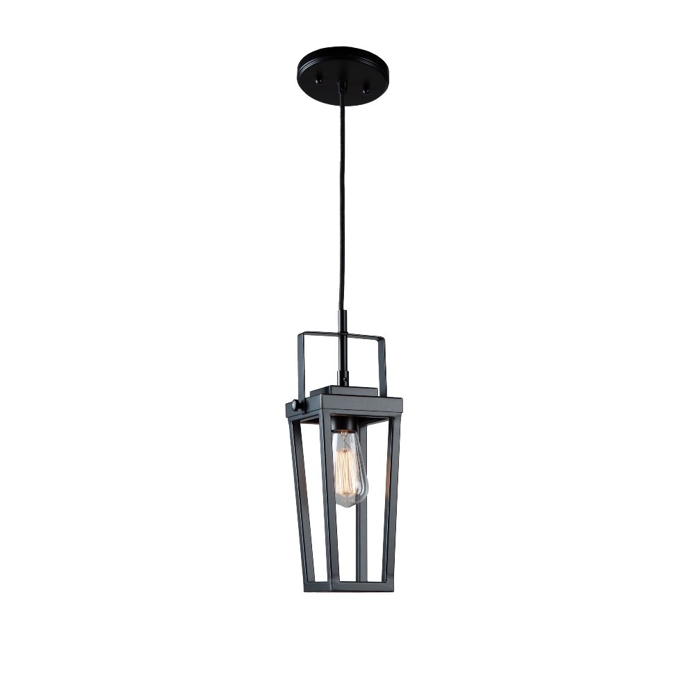 Artcraft Lighting-AC11701BK-Carriage - 1 Light Pendant   Carriage - 1 Light Pendant