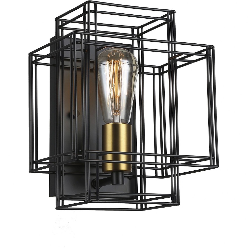 Artcraft Lighting-AC11737BK-Artisan-1 Light Wall Sconce in Industrial Style-7.8 Inches Wide by 10 Inches High   Artisan-1 Light Wall Sconce in Industrial Style-7.8 Inches Wide by 10 Inches High