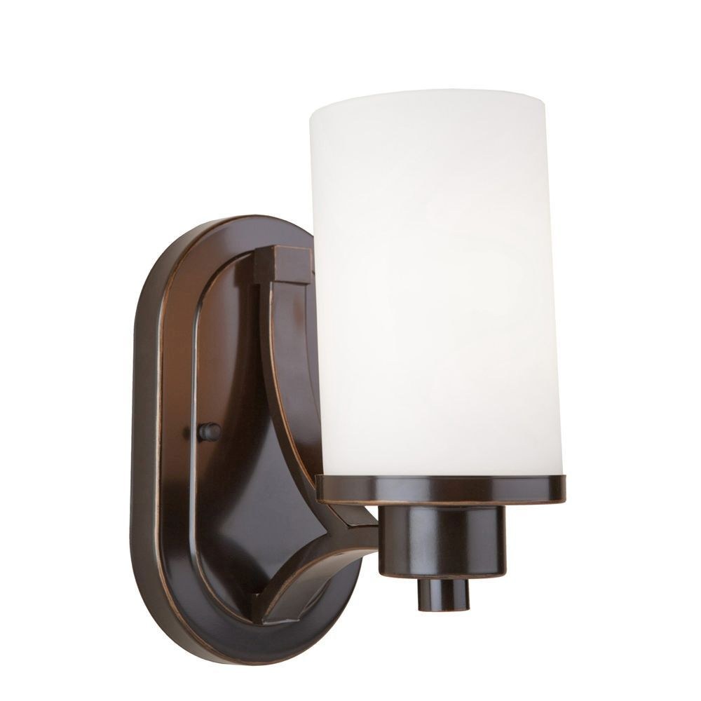 Artcraft Lighting-AC1301WH-Parkdale-1 Light Wall Mount-6 Inches Wide by 8 Inches High   White Finish with Opal White Glass