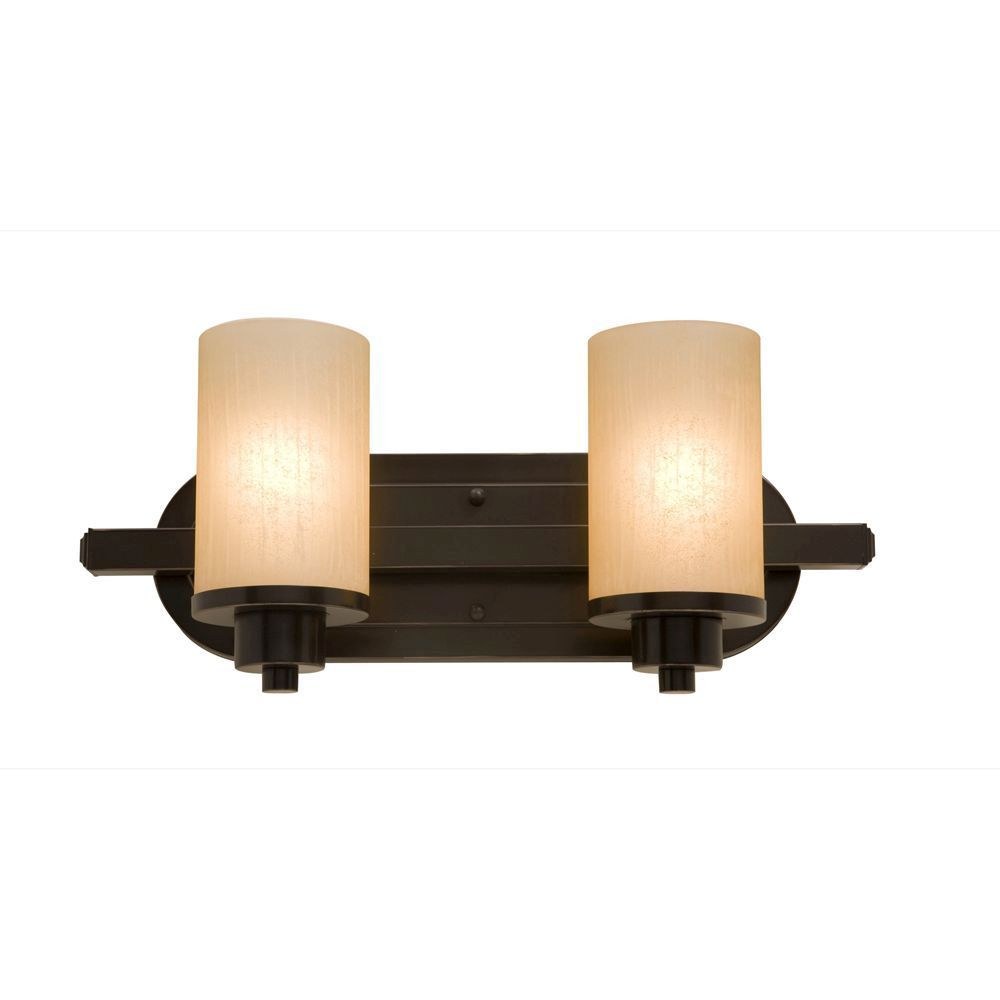 Artcraft Lighting-AC1302OB-Parkdale-2 Light Bath Vanity-12 Inches Wide by 8 Inches High   Oil Rubbed Bronze Finish with Opal White Glass