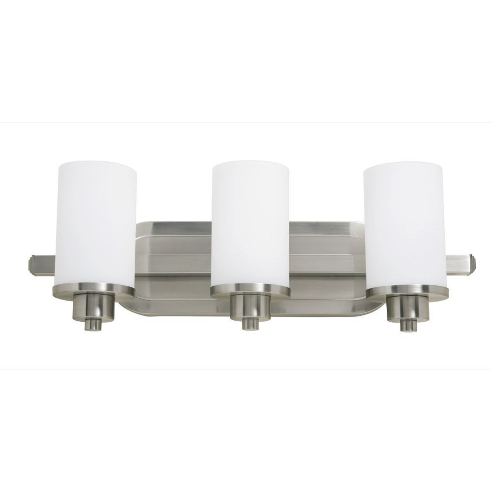 Artcraft Lighting-AC1303PN-Parkdale-3 Light Bath Vanity-21 Inches Wide by 8 Inches High   Polished Nickel Finish with Opal White Glass
