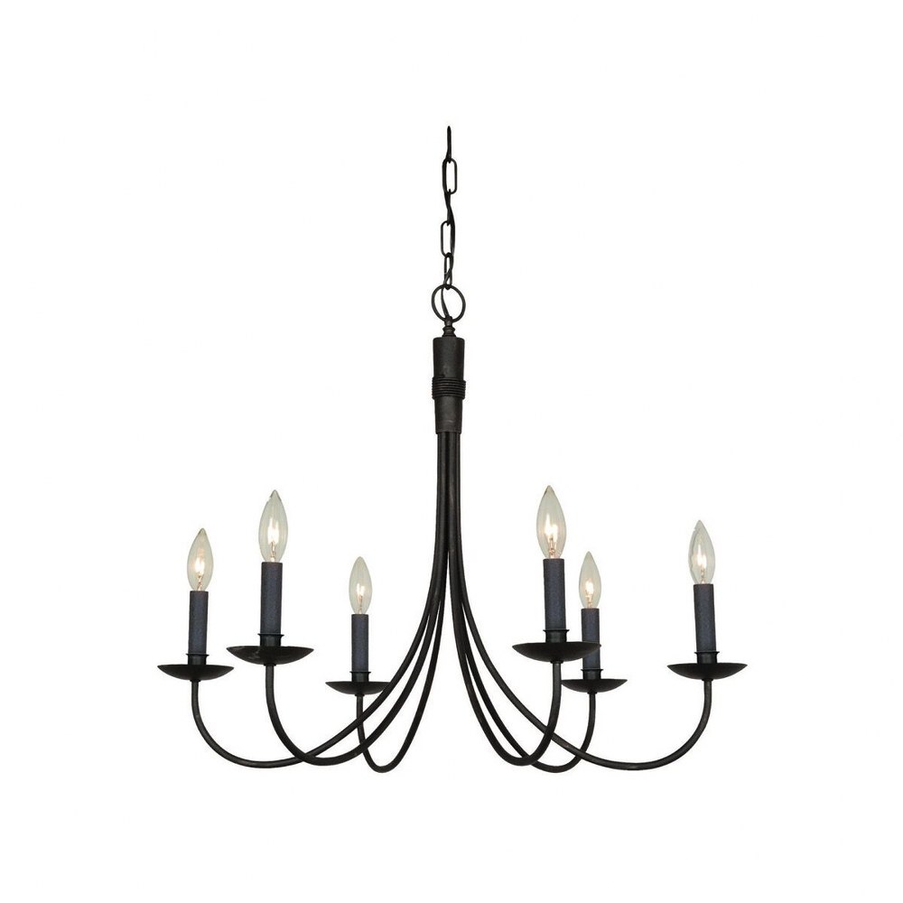 Artcraft Lighting Artcraft AC11671BK Transitional One Light Wall Sconce from Wrought Iron Collection in Black Finish 