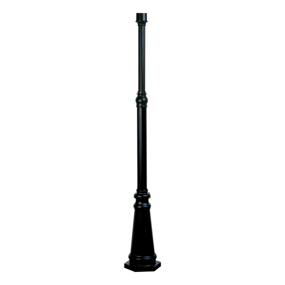 Artcraft Lighting-AC220BK-Classico-Outdoor Post in Traditional Outdoor Style-10 Inches Wide by 70 Inches High Black  White Finish