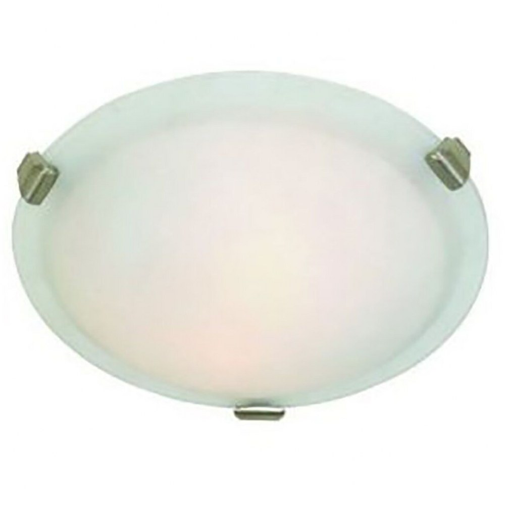 Artcraft Lighting-AC2355CH-Clip Flush-3 Light Large Round Flush Mount in Traditional Style-16 Inches Wide by 4.5 Inches High   Chrome Finish with Clear Glass