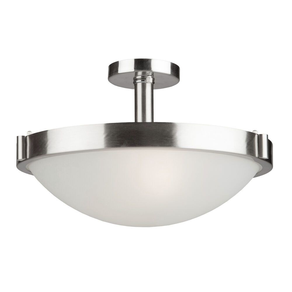 Artcraft Lighting-AC2717OB-Boise-3 Light Semi-Flush Mount-17 Inches Wide by 9.5 Inches High   Oil Rubbed Bronze Finish with Opal White Glass