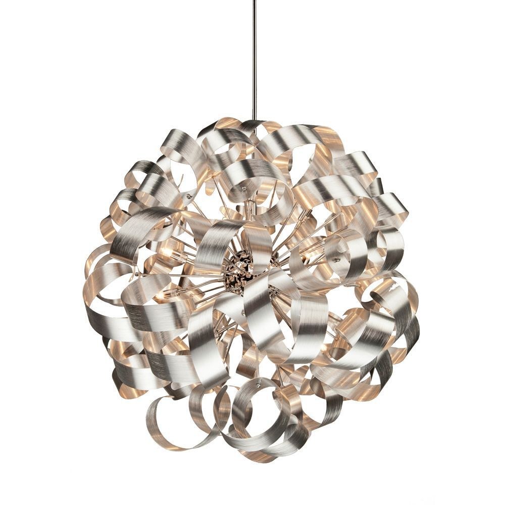 Artcraft Lighting-AC602-Bel Air-12 Light Chandelier-34 Inches Wide by 34 Inches High   Brushed Nickel Finish