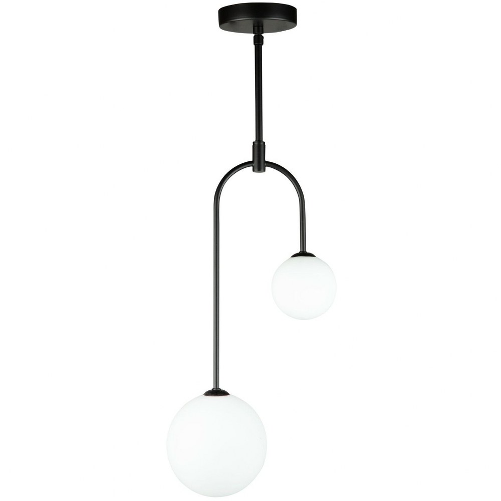 Artcraft Lighting-AC6652BK-Comet - 24 Inch 8W 2 LED Pendant   Comet - 24 Inch 8W 2 LED Pendant