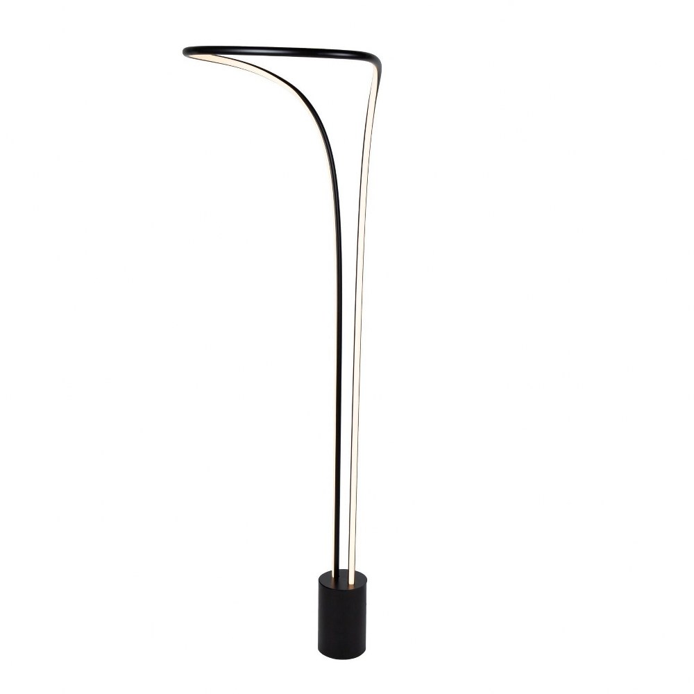 Artcraft Lighting-AC7589BK-Cortina - 57.87 Inch 30W 1 LED Floor Lamp   Cortina - 57.87 Inch 30W 1 LED Floor Lamp