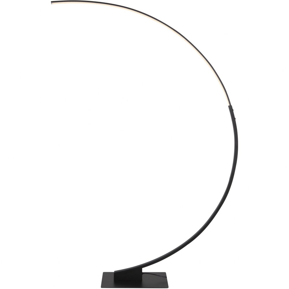 Artcraft Lighting-AC7593BK-Cortina-25W 1 LED Floor Lamp-11.75 Inches Wide by 74.25 Inches High Matte Black  Brushed Grey Finish