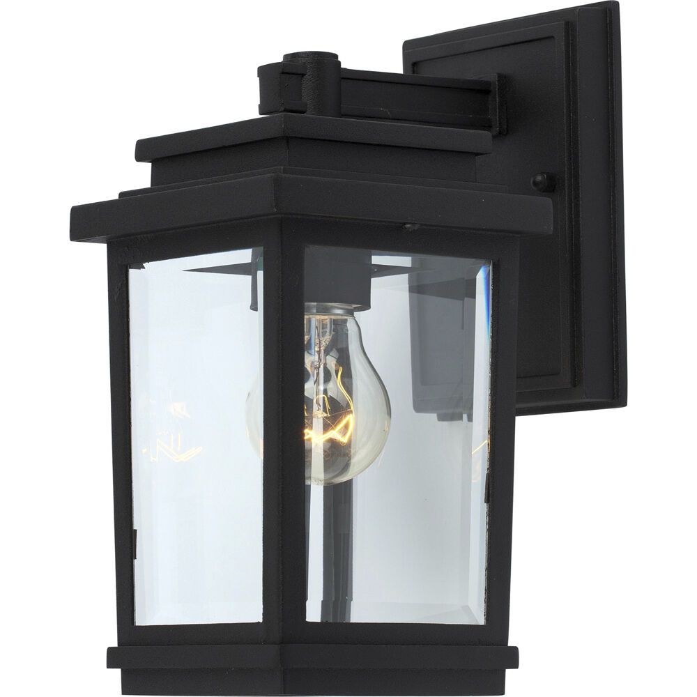 Artcraft Lighting-AC8190BK-Freemont-1 Light Outdoor Wall Mount in Transitional Outdoor Style-5 Inches Wide by 10 Inches High   Black Finish with Clear Glass