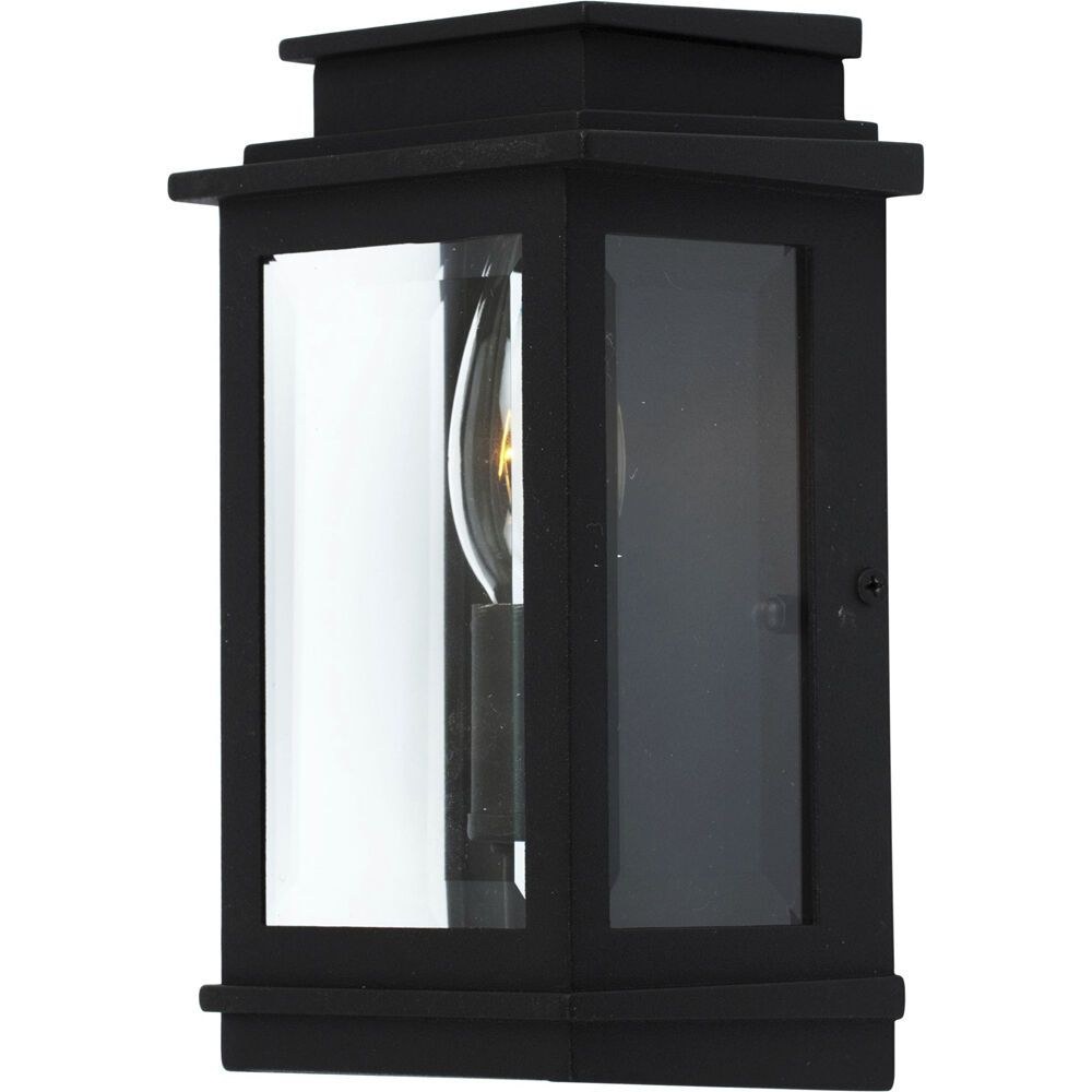 Artcraft Lighting-AC8191BK-Freemont-1 Light Outdoor Wall Mount in Transitional Outdoor Style-3.5 Inches Wide by 8 Inches High   Black Finish with Clear Glass