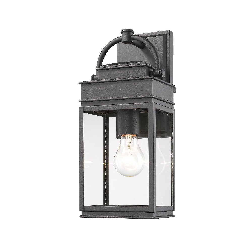 Artcraft Lighting-AC8220BK-Fulton - 1 Light Outdoor Wall Mount Black  Oil Rubbed Bronze Finish with Clear Glass