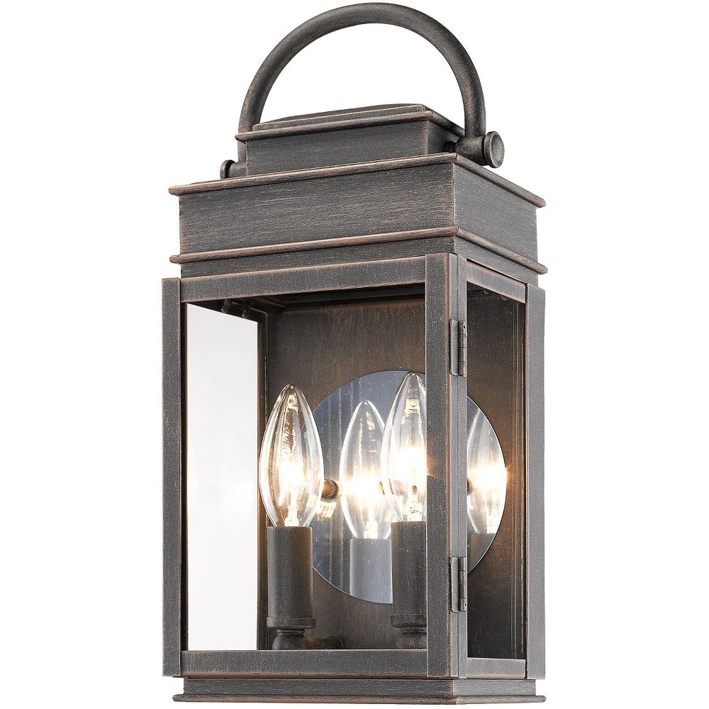 Artcraft Lighting-AC8221OB-Fulton-2 Light Outdoor Wall Mount in Traditional Style-4.5 Inches Wide by 12.5 Inches High Oil Rubbed Bronze  Oil Rubbed Bronze Finish with Clear Glass