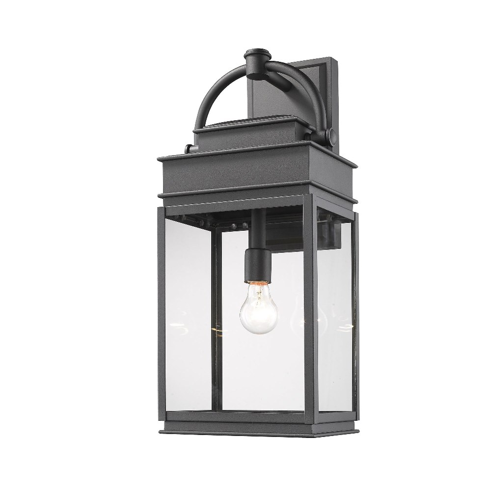 Artcraft Lighting-AC8240BK-Fulton-1 Light Outdoor Wall Mount in Traditional Style-9 Inches Wide by 24.25 Inches High Black  Oil Rubbed Bronze Finish with Clear Glass