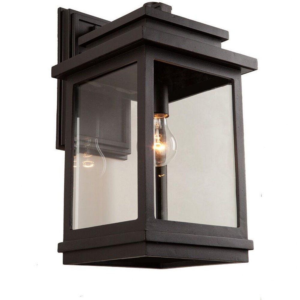 Artcraft Lighting-AC8290ORB-Freemont-1 Light Outdoor Wall Mount in Transitional Outdoor Style-8.5 Inches Wide by 14 Inches High   Oil Rubbed Bronze Finish with Clear Glass