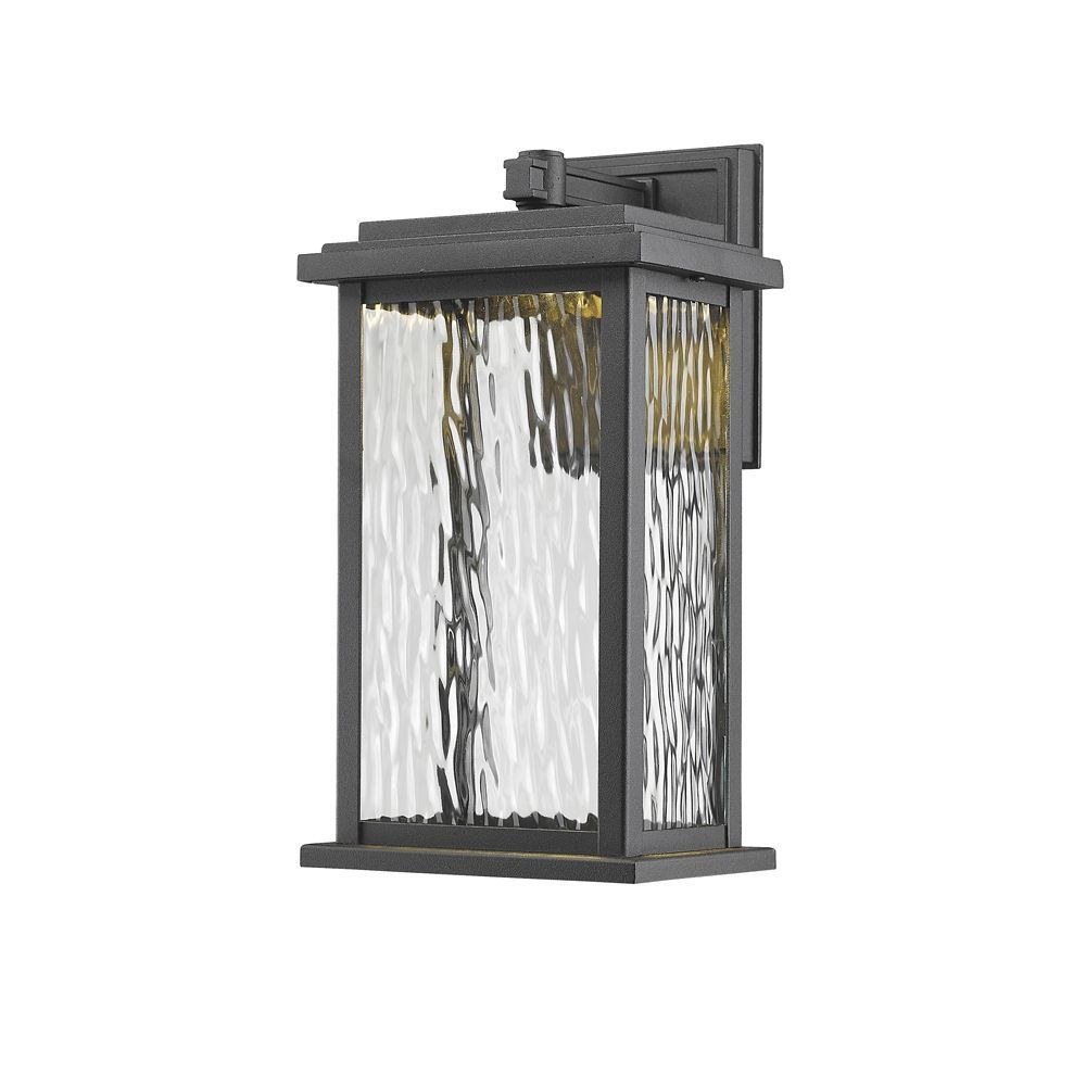 Artcraft Lighting-AC9070BK-Sussex Drive-9W 1 LED Outdoor Post Mount in Contemporary Outdoor Style-6.5 Inches Wide by 13 Inches High Black  Oil Rubbed Bronze Finish with Water Glass