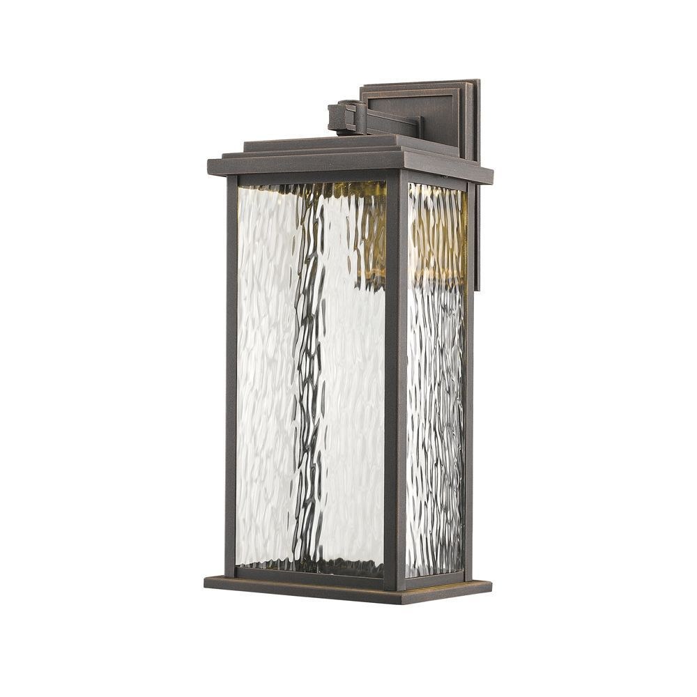 Artcraft Lighting-AC9072OB-Sussex Drive - 19 Inch 12W 1 LED Outdoor Wall Mount Oil Rubbed Bronze  Oil Rubbed Bronze Finish with Water Glass