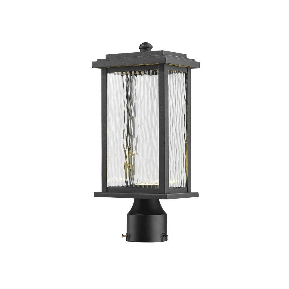 Artcraft Lighting-AC9073BK-Sussex Drive-9W 1 LED Outdoor Wall Mount in Contemporary Outdoor Style-5 Inches Wide by 13.5 Inches High Black  Oil Rubbed Bronze Finish with Water Glass