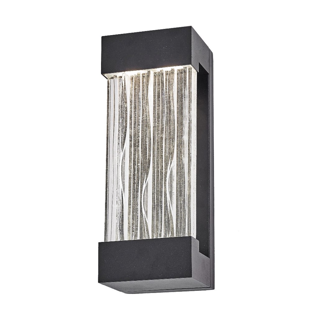 Artcraft Lighting-AC9160BK-Watercrest-12W 1 LED Outdoor Wall Mount-3.75 Inches Wide by 12 Inches High   Black Finish