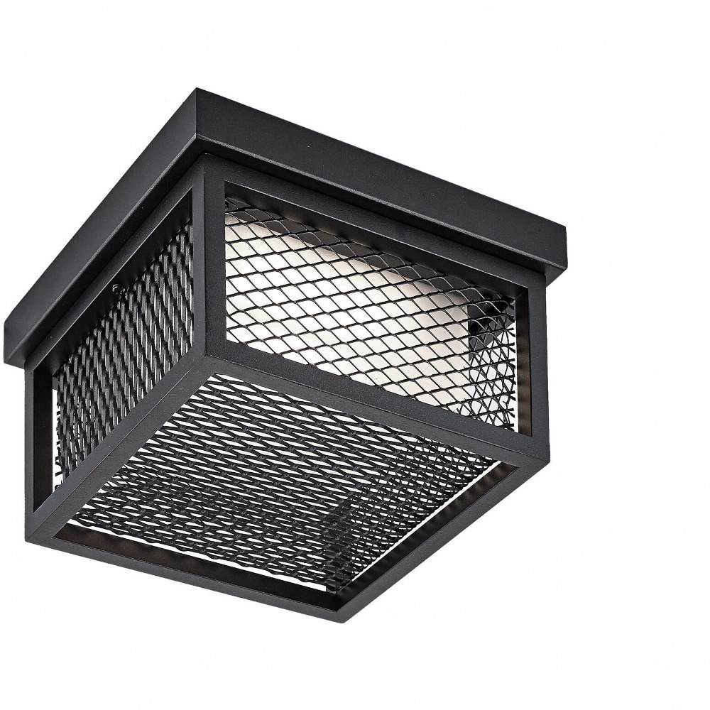 Artcraft Lighting-AC9176BK-Innovation - 8.75 Inch 18W 1 LED Outdoor Flush Mount   Black Finish