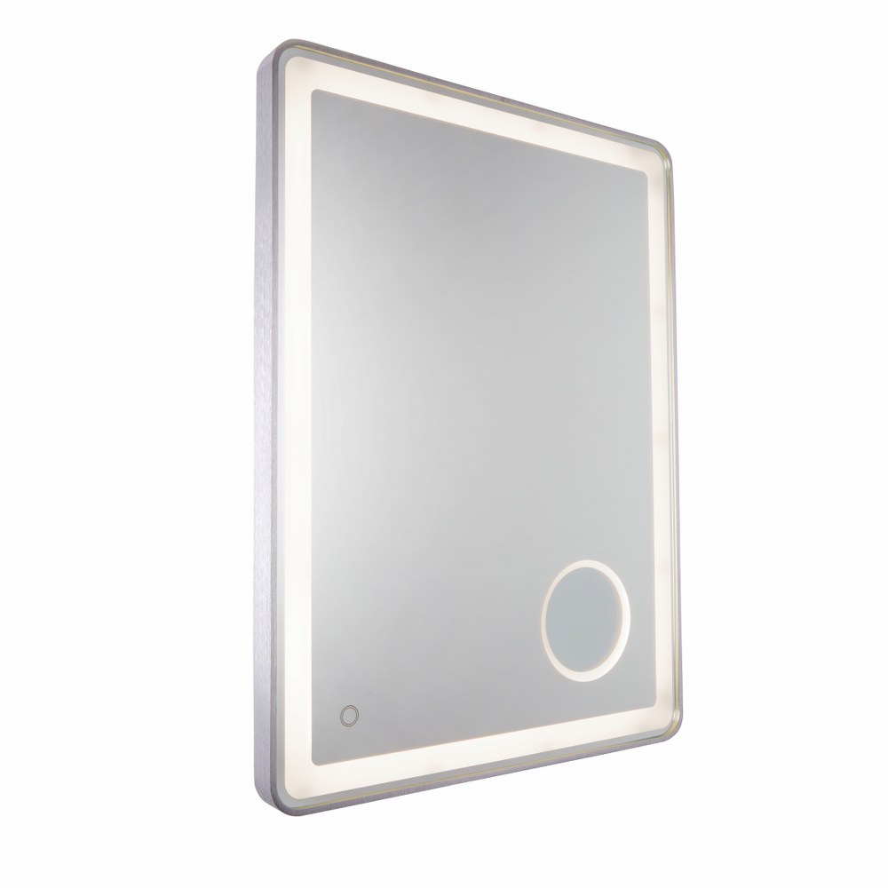 Artcraft Lighting-AM317-Reflections-30W 1 LED Rectangular Mirror-31.5 Inches Wide by 23.75 Inches High   Brushed Grey Finish