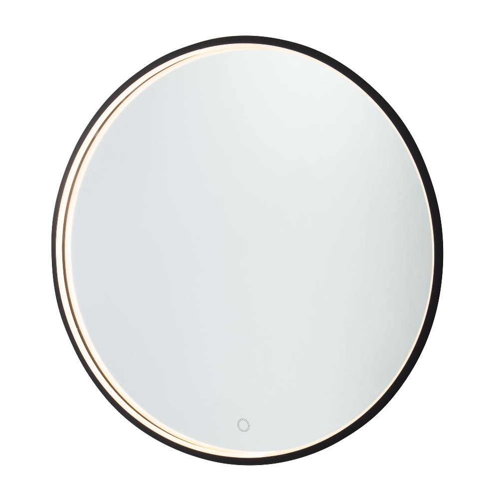 Artcraft Lighting-AM320-Reflections - 32 Inch 36W 1 LED Round Mirror   Matte Black Finish