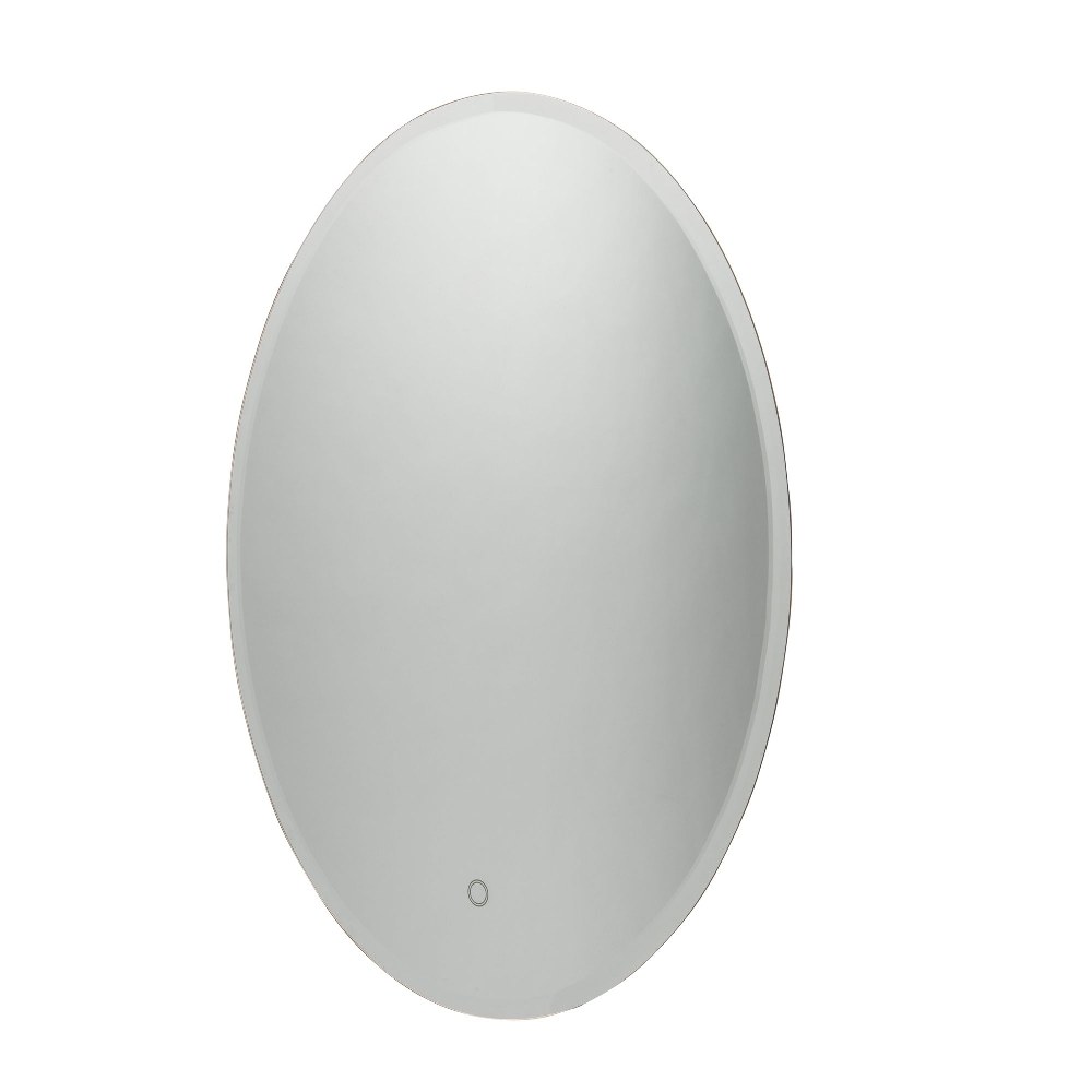 Artcraft Lighting-SC13062-Lunar-35W 1 LED Oval Mirror in Transitional Style-23.75 Inches Wide   Mirror Finish